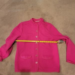 Isaac Mizrahi live size large hot pink jacket
